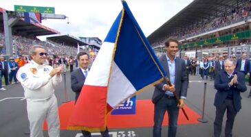 Rafael Nadal tennis d&eacute;part 24 Heures Mans 2024 vid&eacute;o