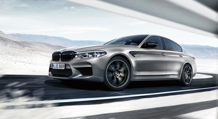 BMW M5 Compétition (2018) : 3/4 avant