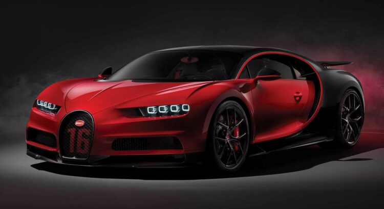 Bugatti Chiron Sport (2018) : 3/4 avant