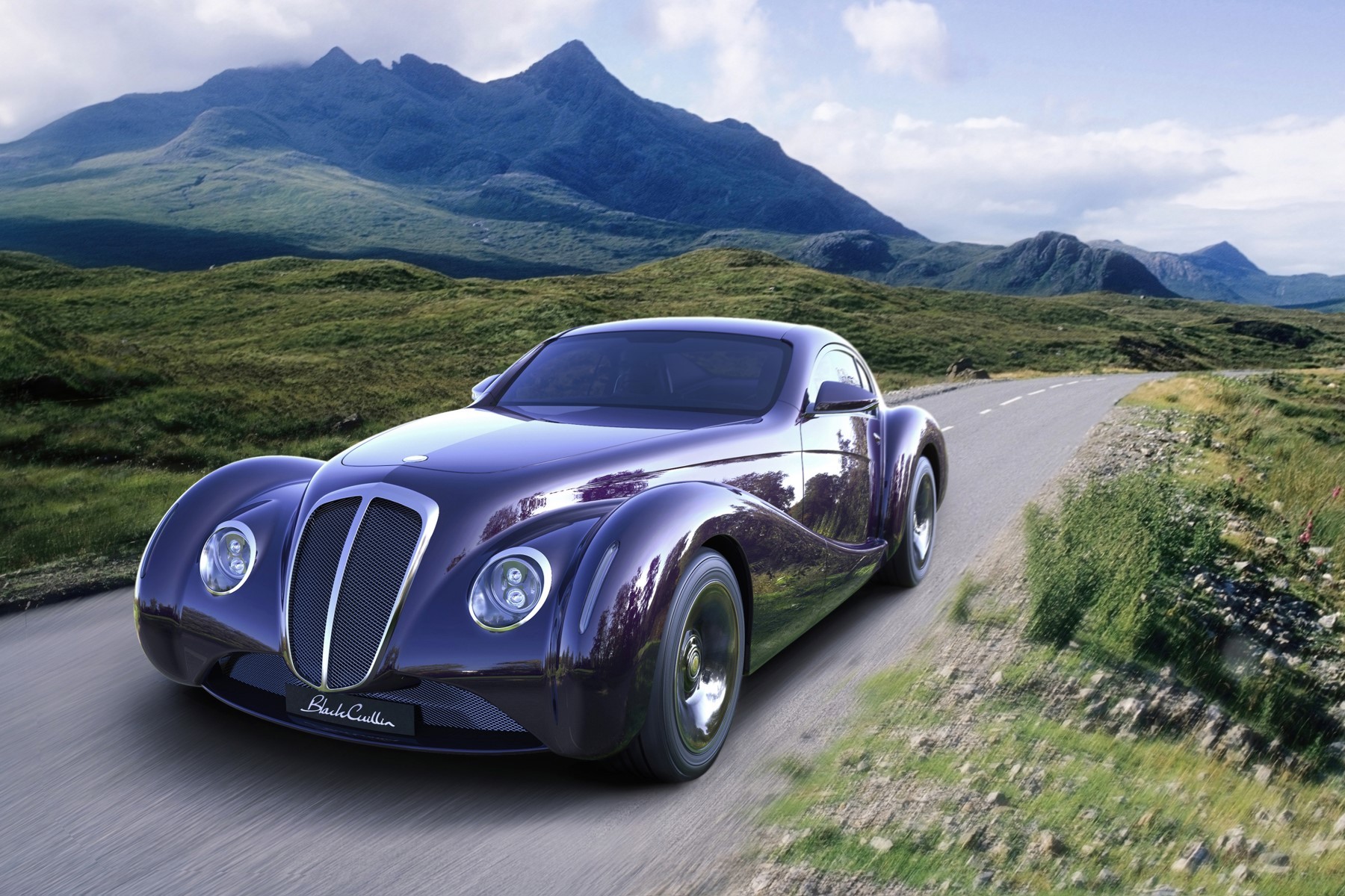 Eadon Green Black Cuillin (2017) : 3/4 avant gauche violet