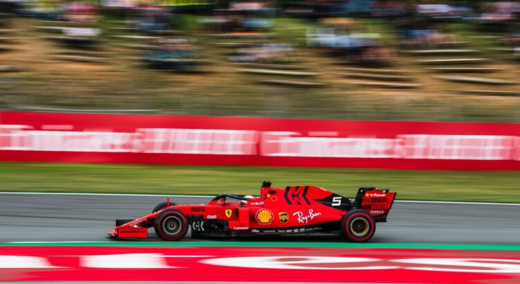Sebastian Vettel (Ferrari) à Barcelone