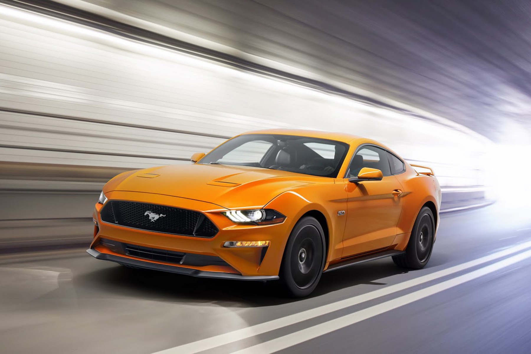 3/4 avant Ford Mustang 3 portes (2017)