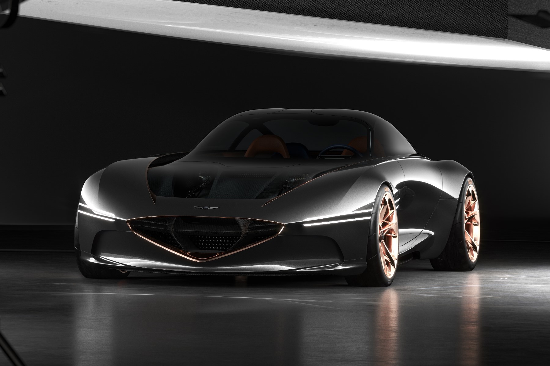 Genesis Essentia Concept (2018) : 3/4 avant gauche gris
