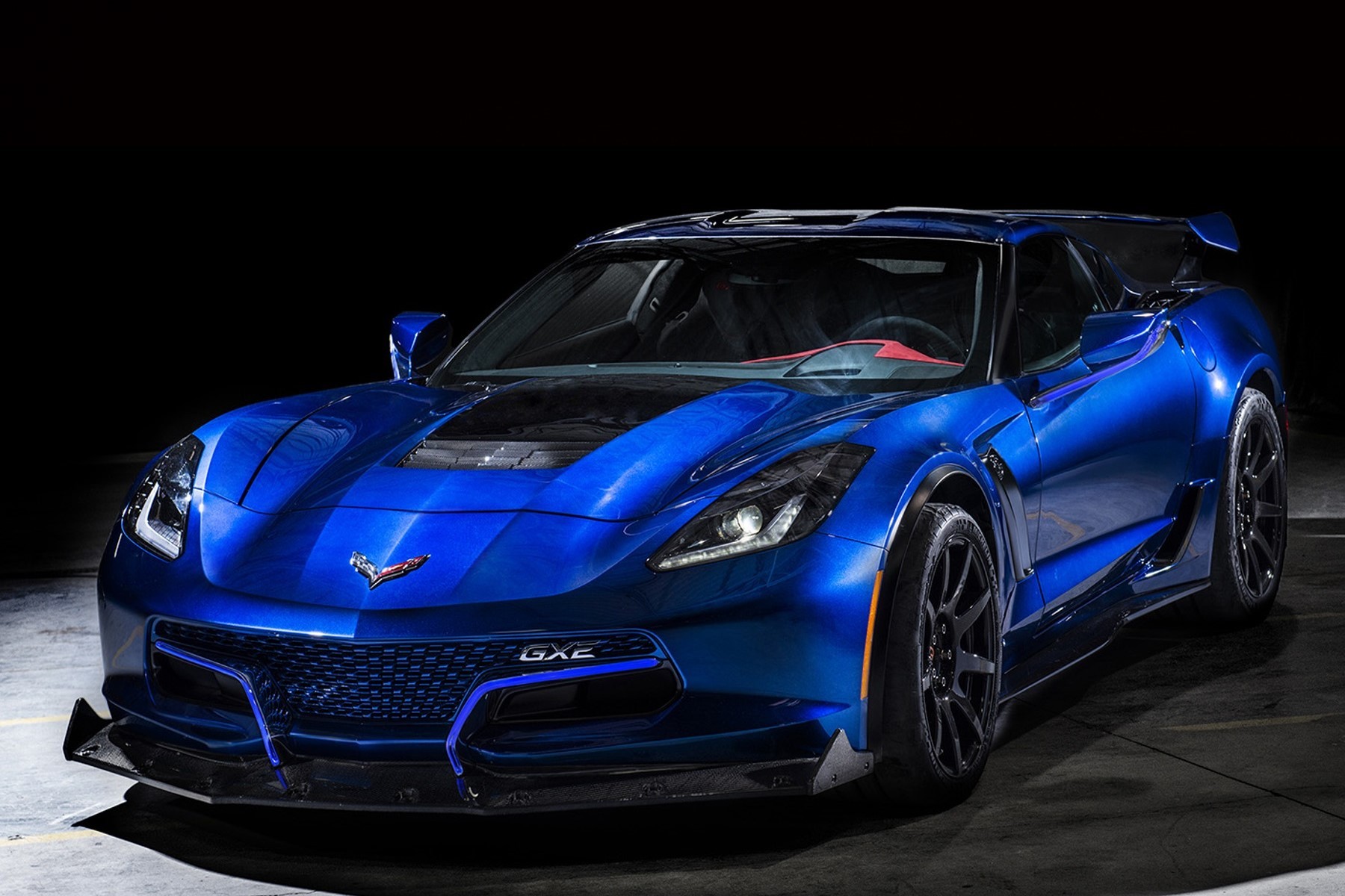 Genovation GXE (2018) :  3/4 avant gauche bleu