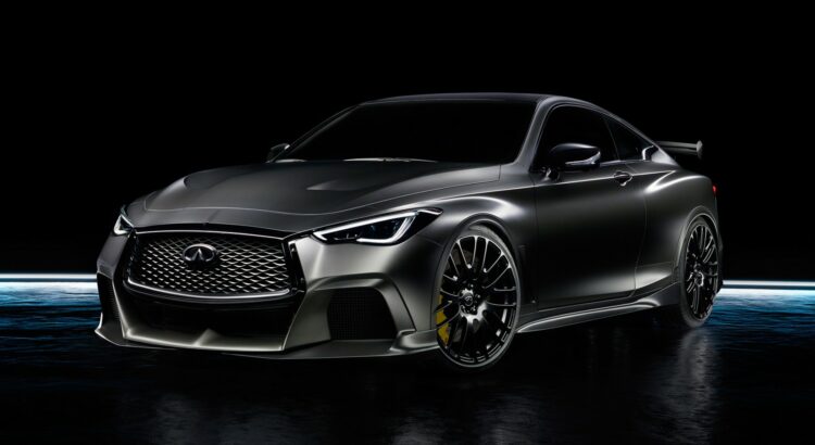 Infiniti Black S (2017) Grise : Vue 3/4 avant