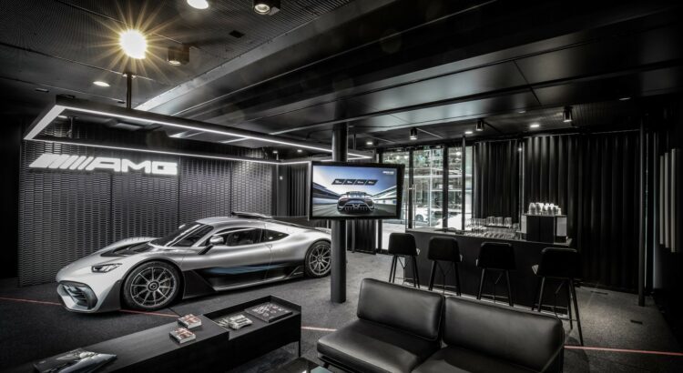 Mercedes-AMG One (2018) : 3/4 avant gauche gris
