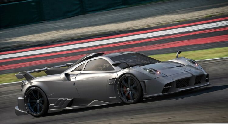 Pagani Imola (2020) : 3/4 avant droit gris