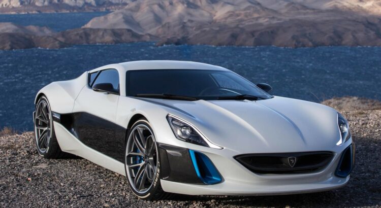 Rimac One Concept (2017) Blanche: Vue de 3/4 avant