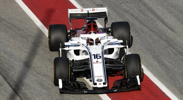 Charles Leclerc (Sauber) à Barcelone
