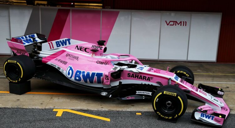 La Force India VJM11 pour la saison 2018 de Formule 1