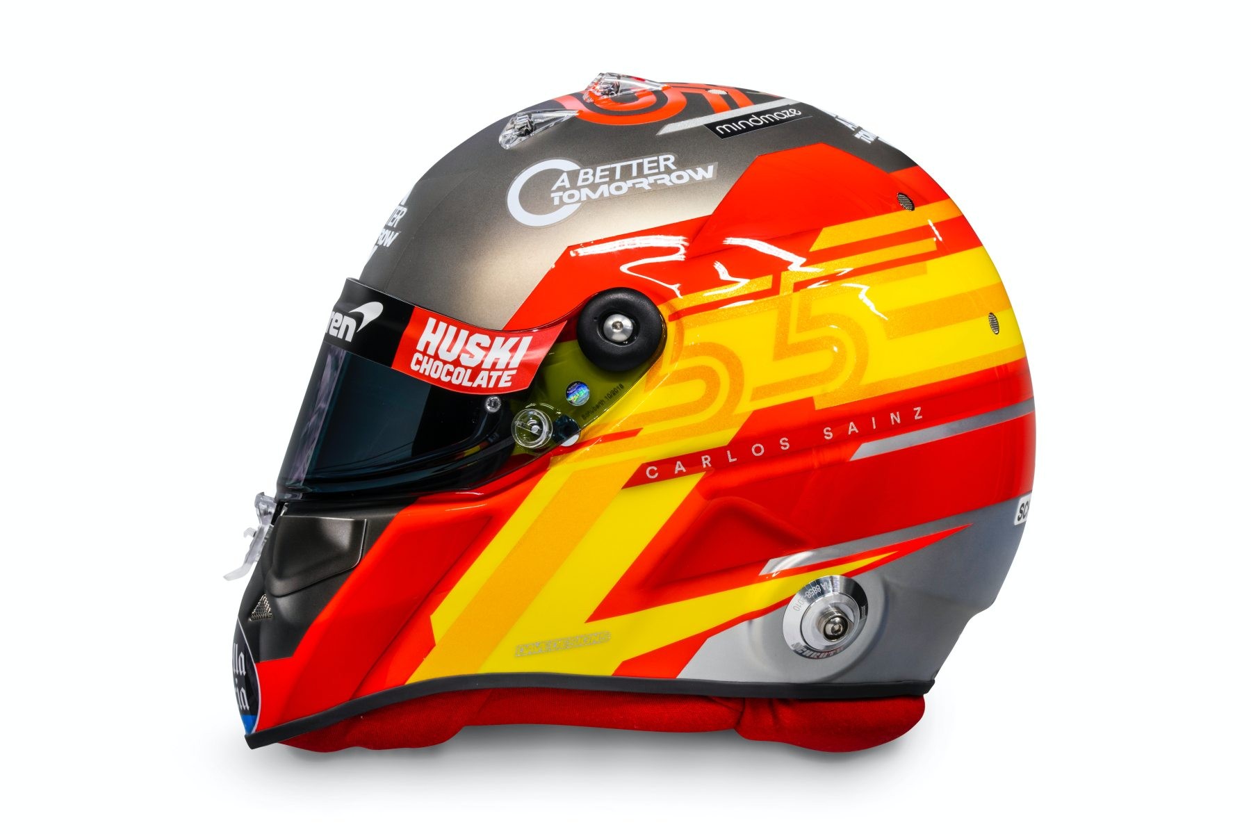 Le casque de Carlos Sainz pour la saison 2020 de F1