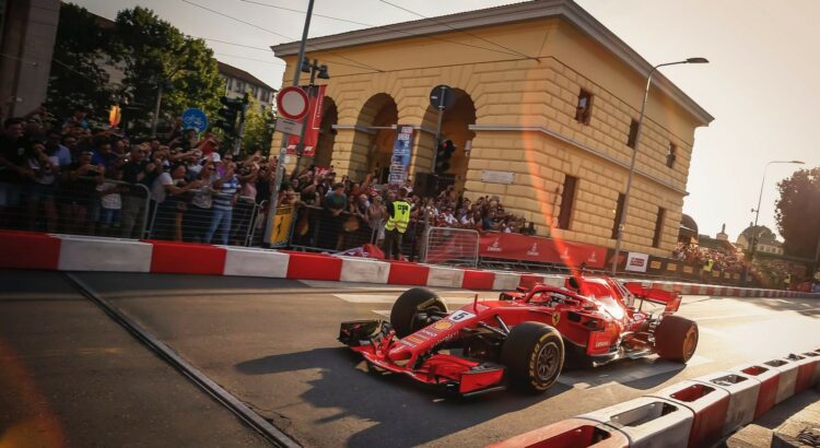 Sebastian Vettel (Ferrari) à Milan