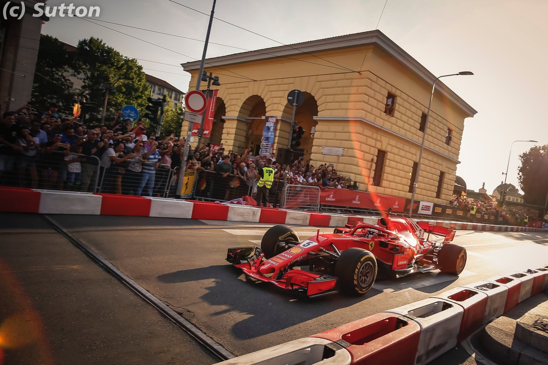 Sebastian Vettel (Ferrari) à Milan