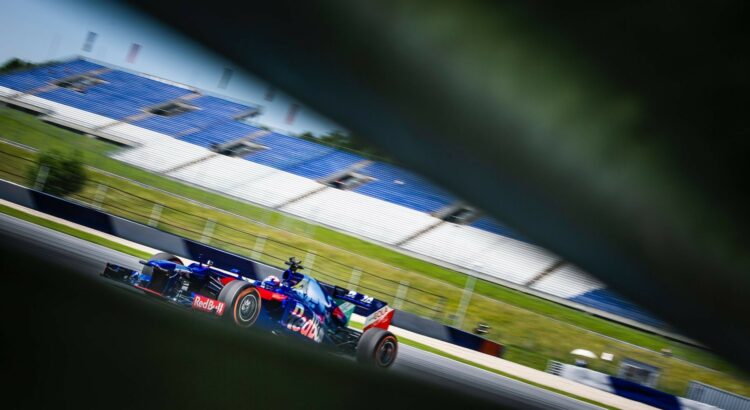 Marc Marquez (Honda) teste la Toro Rosso au Red Bull Ring