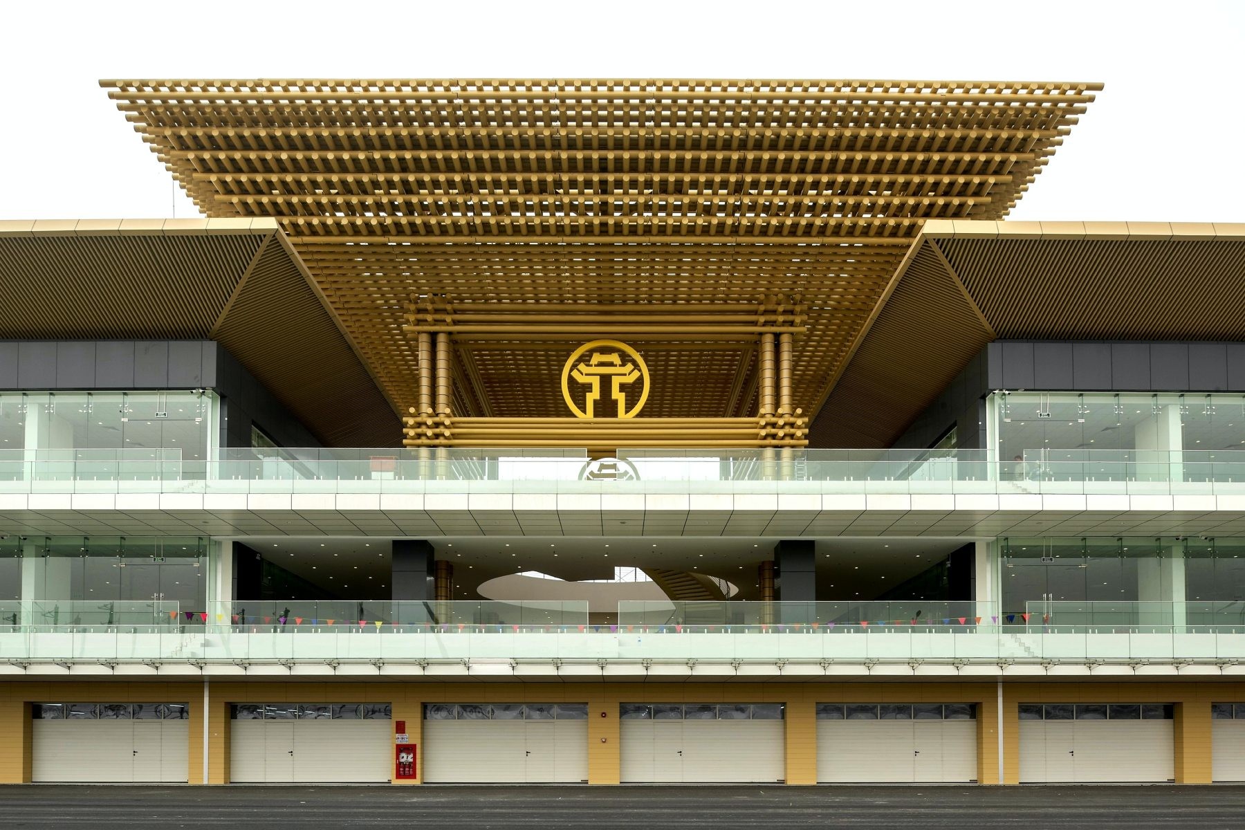 Le bâtiment des stands à Hanoï