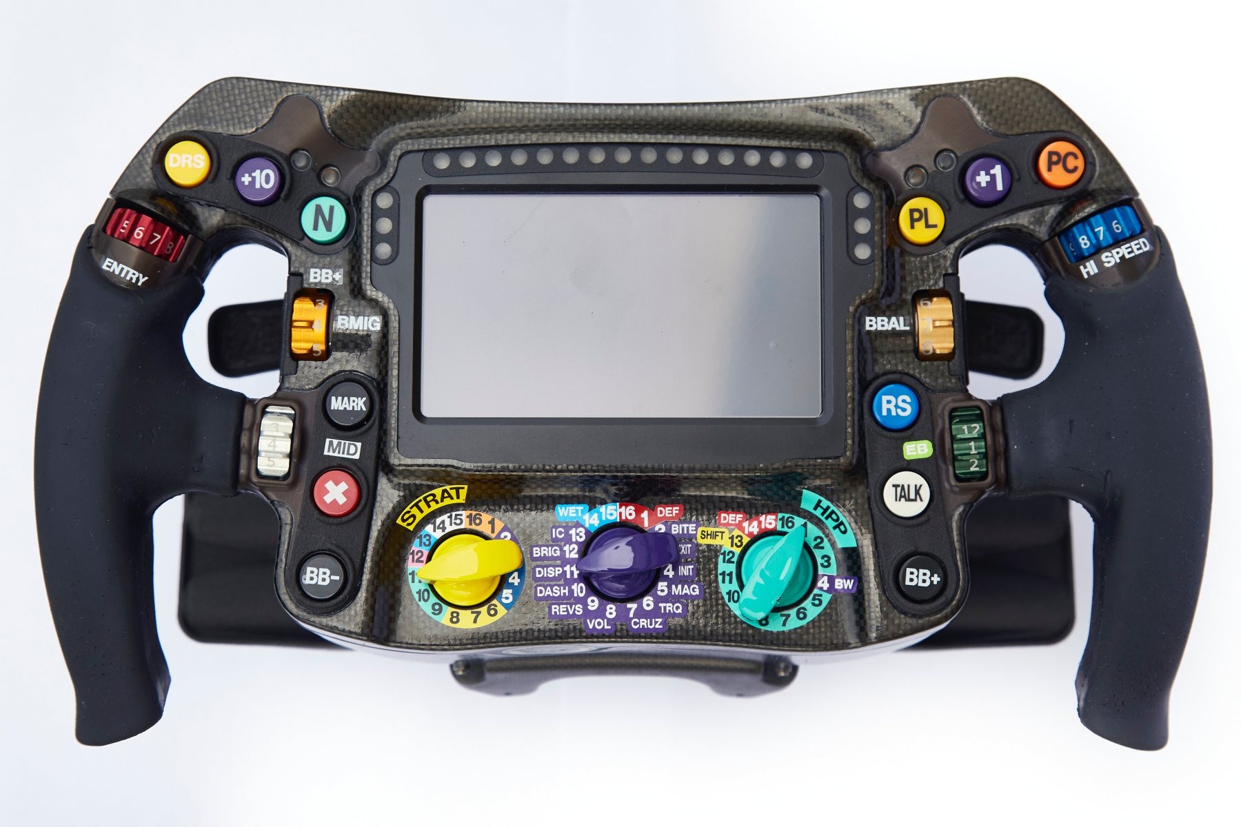 Le volant de la Mercedes F1 W09 Hybrid EQ Power+