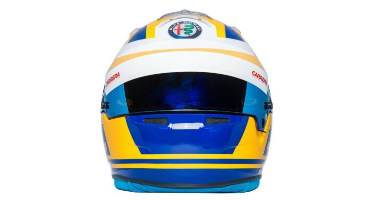 Le casque de Marcus Ericsson pour la saison 2018 de Formule 1