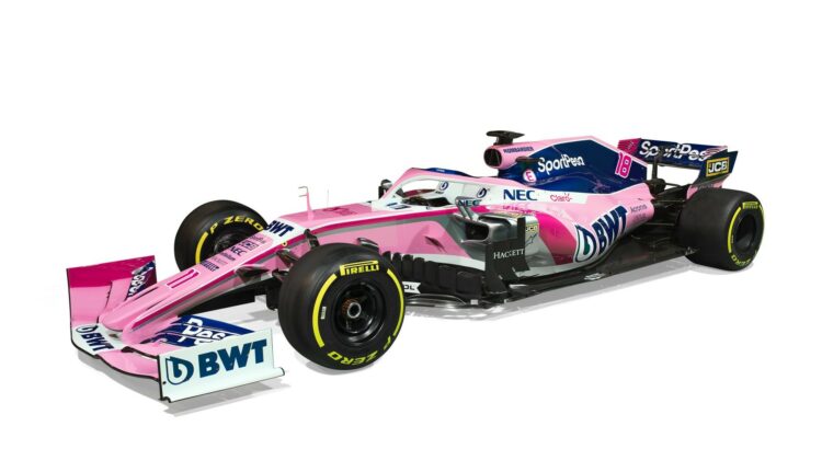 Les couleurs de Racing Point pour la saison 2019 de F1