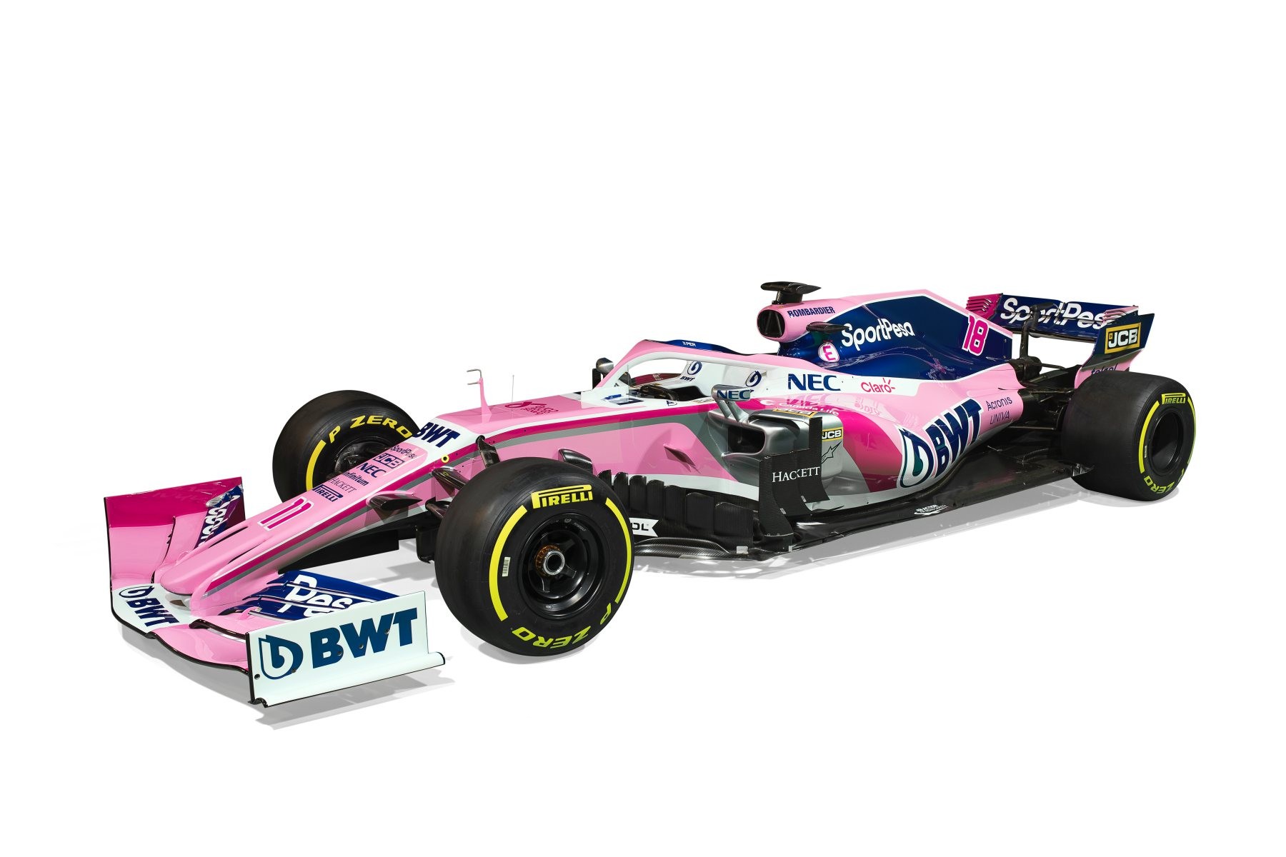 Les couleurs de Racing Point pour la saison 2019 de F1