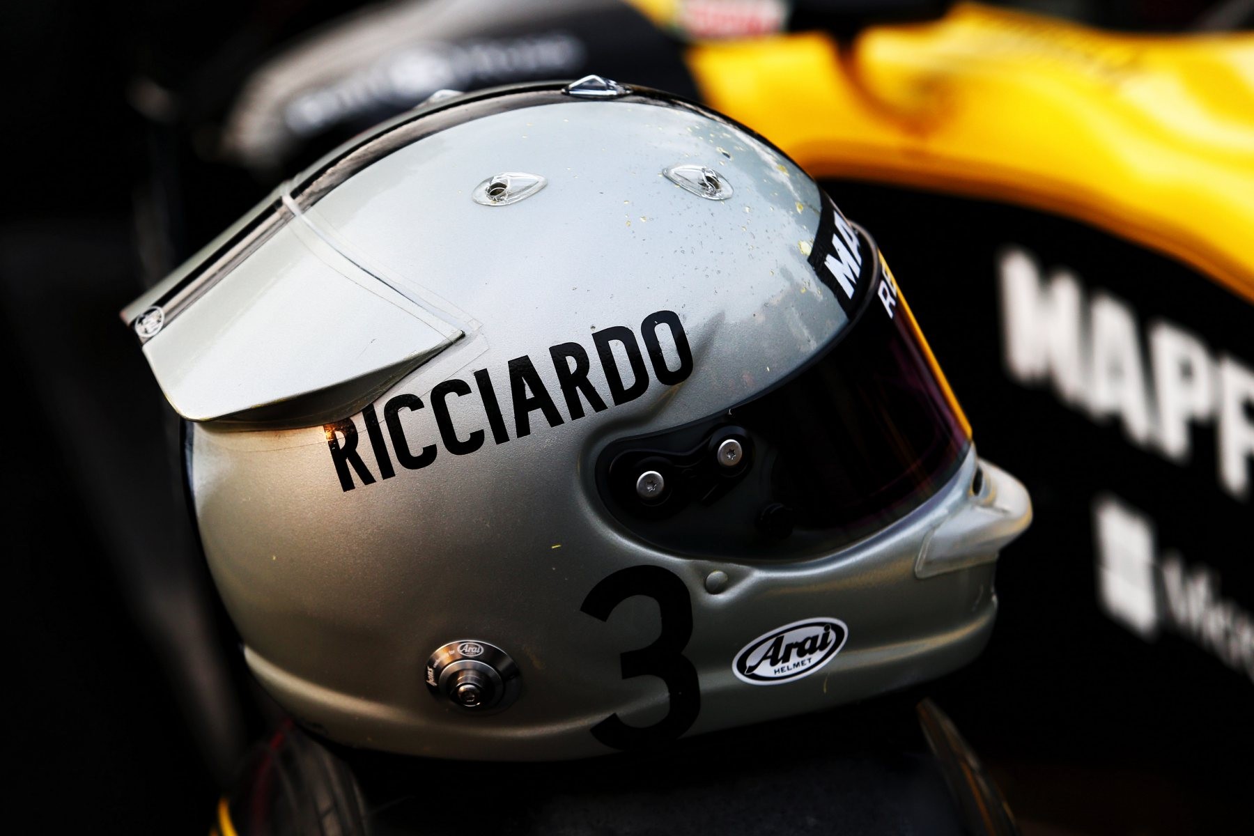 Le casque de Daniel Ricciardo (Renault) à Shanghaï
