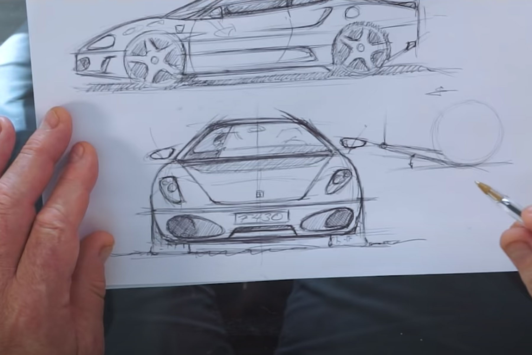 Saurez-vous dessiner la Ferrari F430 à l'égal de Frank Stephenson ?