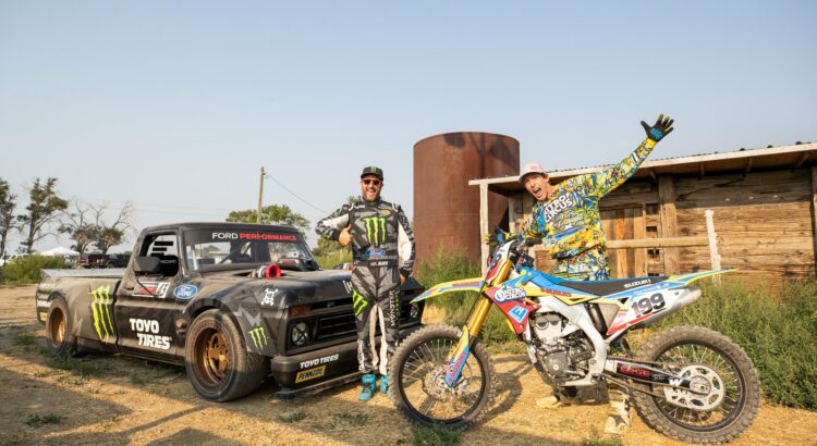 Travis Pastrana (à droite) se prend pour Ken Block dans un nouveau "Gymhkana" survolté !