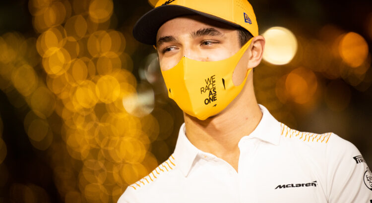 Lando Norris annonce être positif à la Covid-19. Le Britannique est en isolement pour 14 jours dans son hôtel de Dubaï.