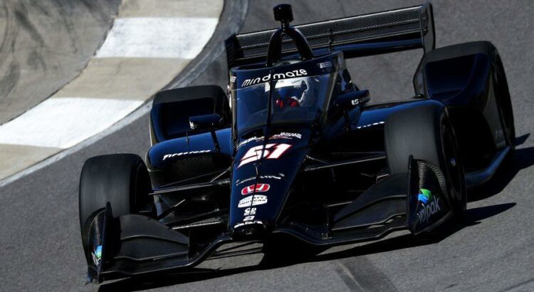 Romain Grosjean au volant de la Dallara-Honda #51 du Dale Coyne Racing à Barber Motorsport Park.