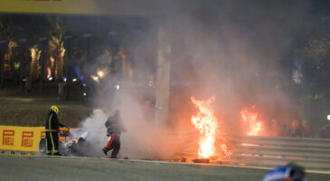 Romain Grosjean accident bahrein 2020