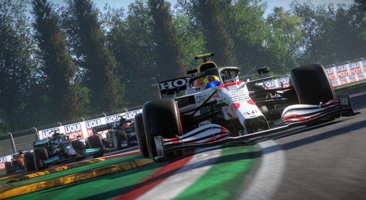 Une course modélisée dans F1 2021