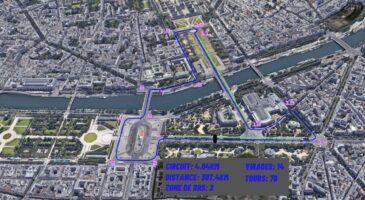 l'hypoth&eacute;tique circuit du Grand Prix de Paris vu du ciel