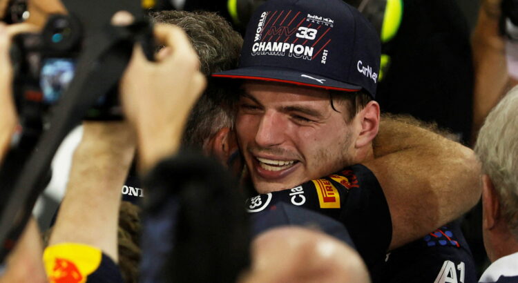 Verstappen sacré champion du monde 2021 de F1