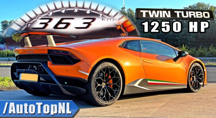 Une Lamborghini Huracán fonce à 363km/h sur l'Autobahn...