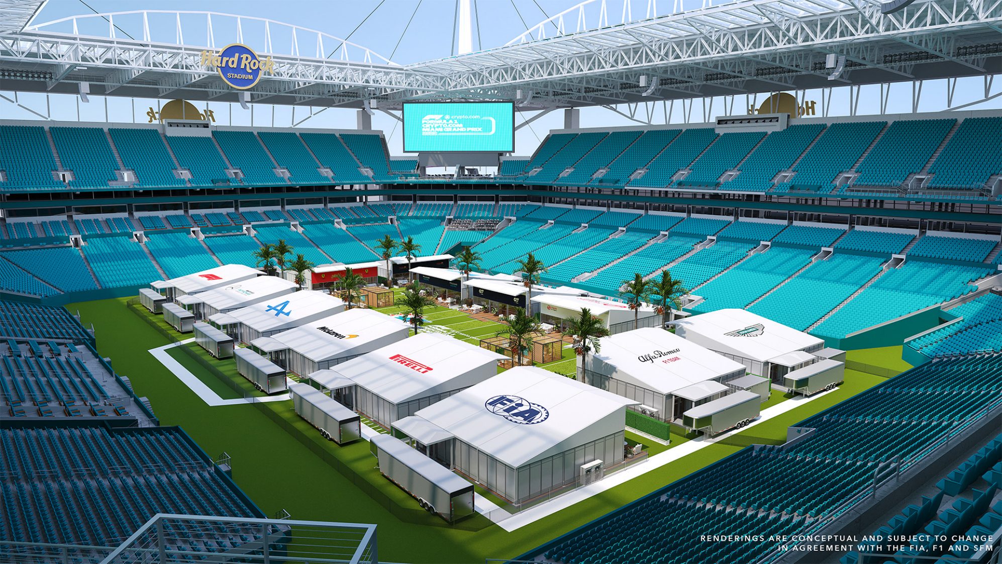 GP de Miami F1 2023 paddock