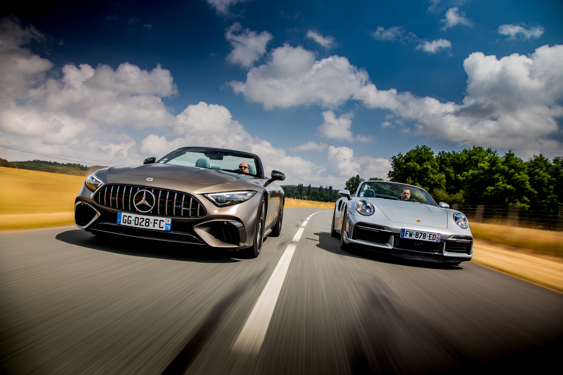 Mercedes-AMG SL Porsche 911 Turbo Cabriolet 2023