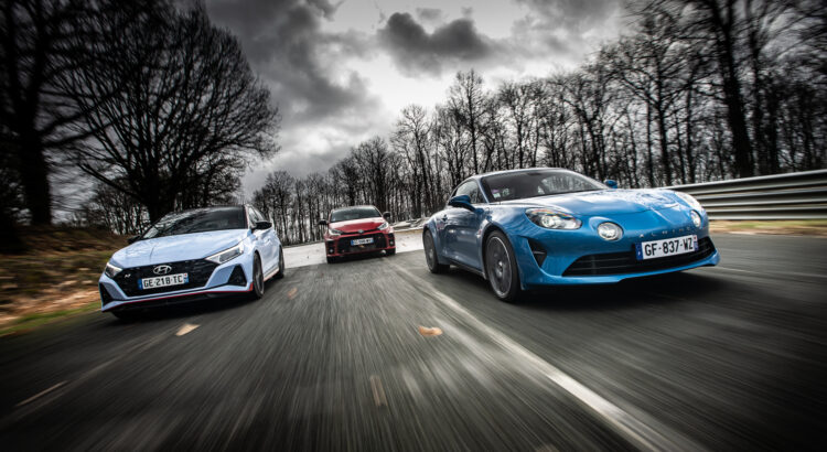 Essai - Alpine A110 vs Hyundai i20 N vs Toyota GR Yaris : que du plaisir !