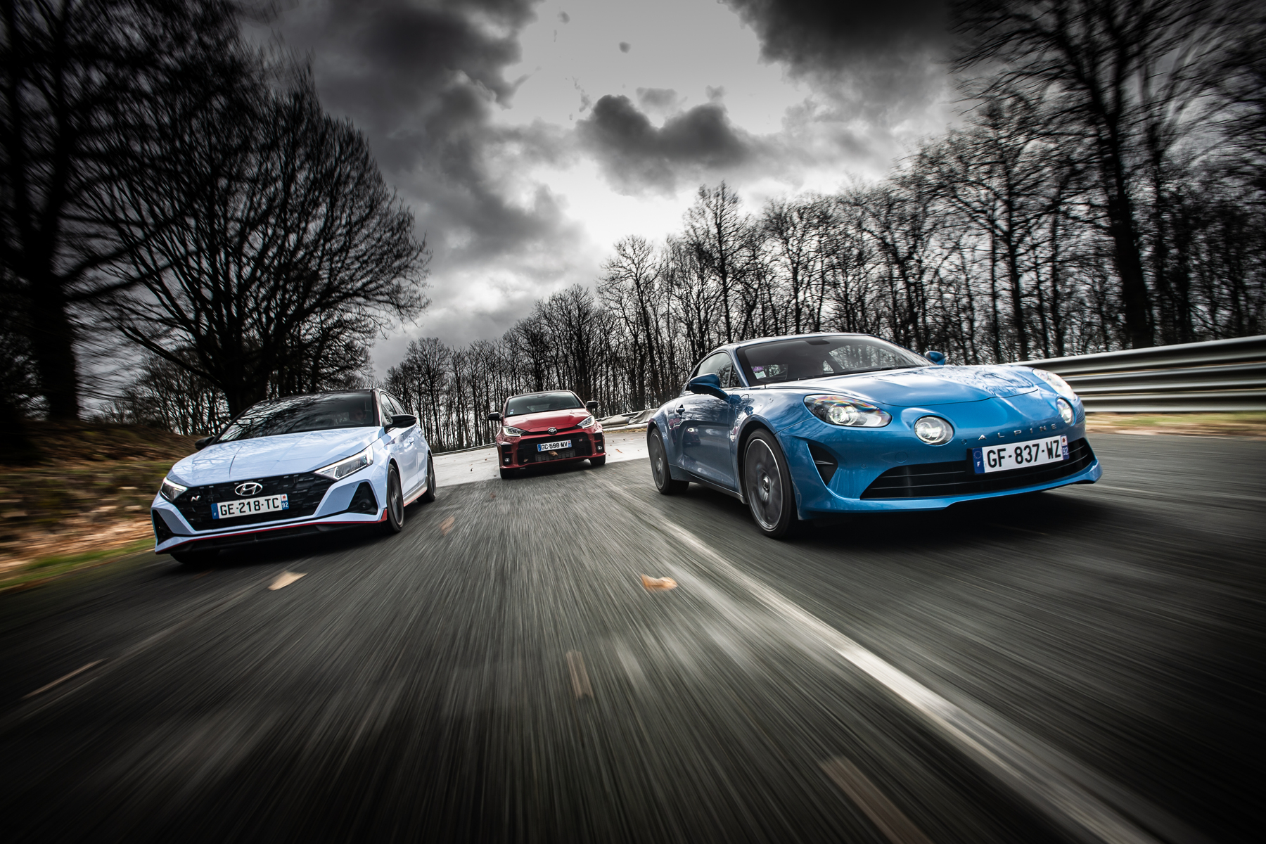 Alpine A110 vs Hyundai i20 N vs Toyota GR Yaris