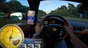 Ferrari F12 autobahn vid&eacute;o