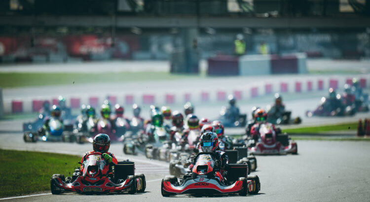 Combinaison Gris/Noir/Rouge homologuée CIK/FIA - Equipement karting