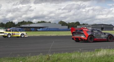 Drag race Audi Quattro S1 Hoonitron Ken Block vid&eacute;o