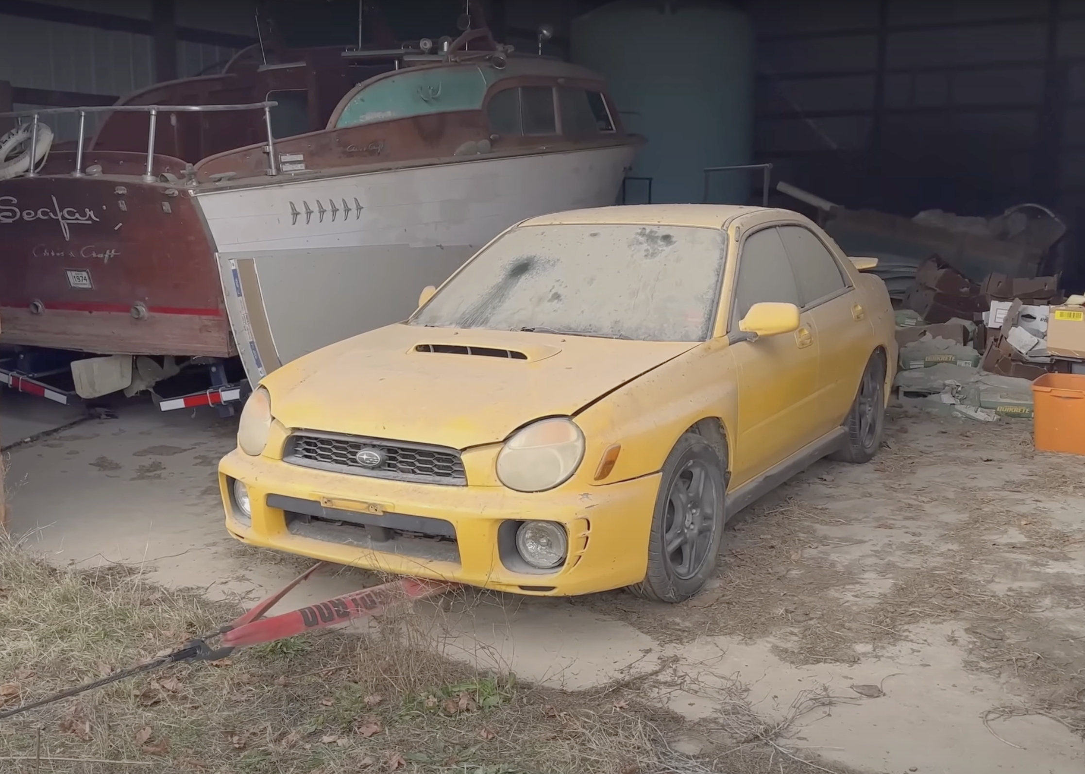Subaru Impreza WRX abandonnée