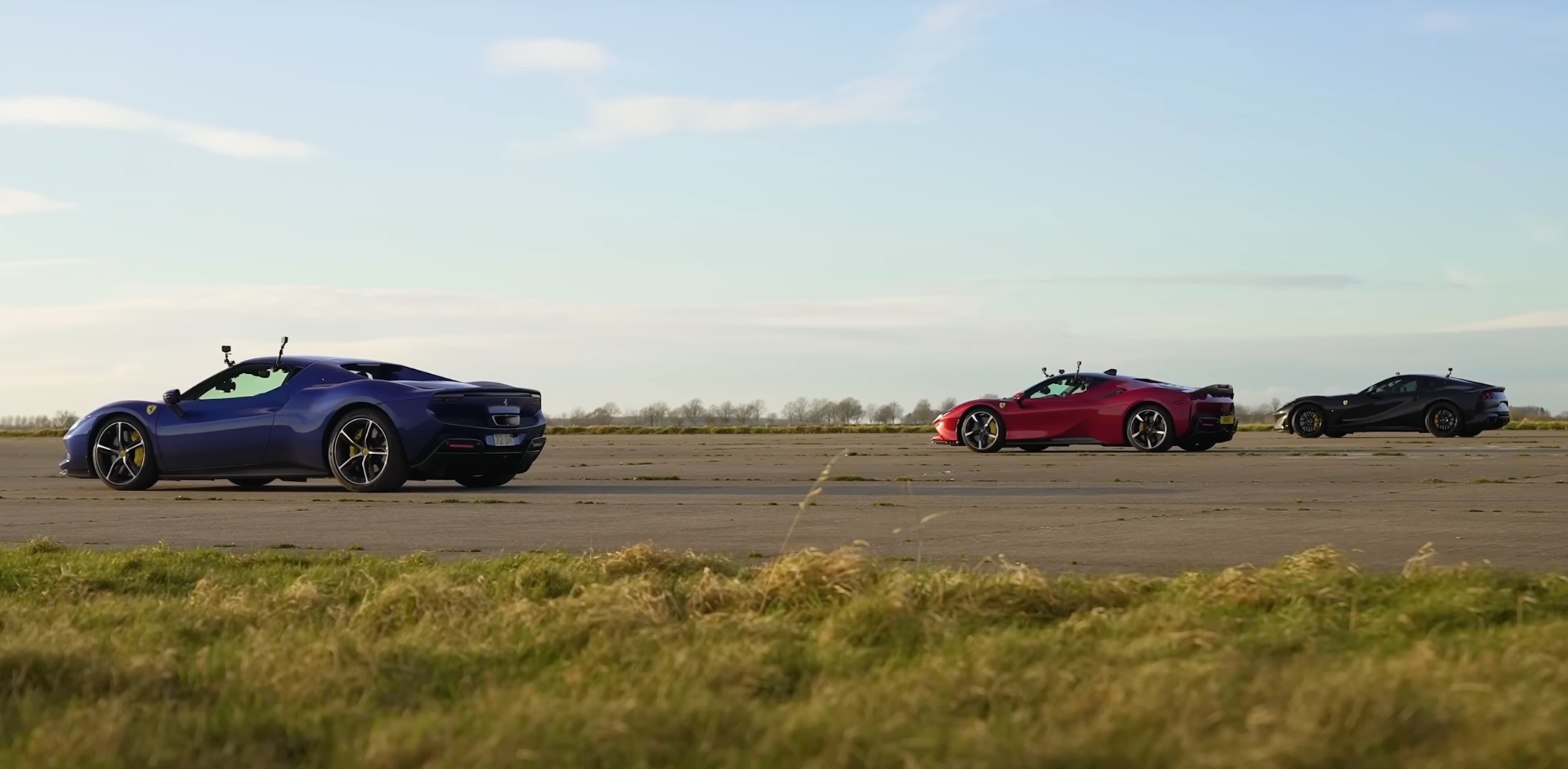 Ferrari drag race vidéo 2024