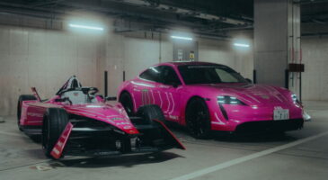 Formule E Porsche Tokyo rose