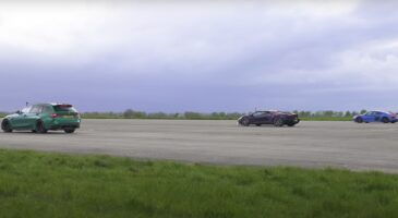 Lamborghini Revuelto BMW M3 Touring Audi R8 drag race vid&eacute;o