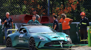Aston Martin Vantage Safety Car Crash