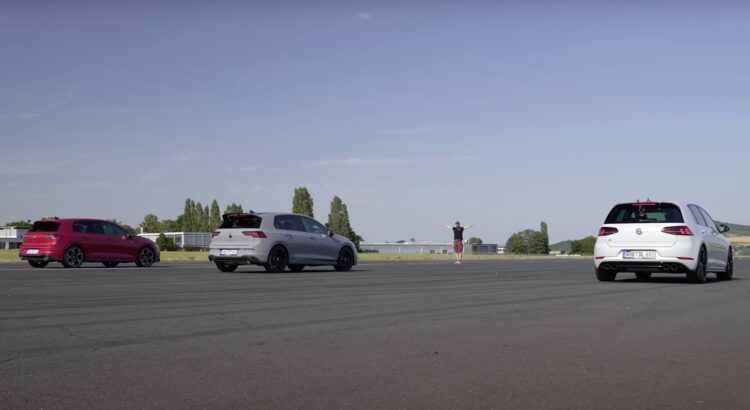 Drag race - GTI Mk 8.5 vs Mk8 vs R Mk7 : quelle Volkswagen Golf vaincra ? (+ vidéo)