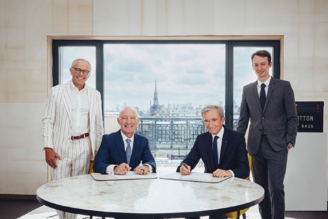 LVMH et Formula 1 annoncent un partenariat mondial d'une durée de 10 ans.
