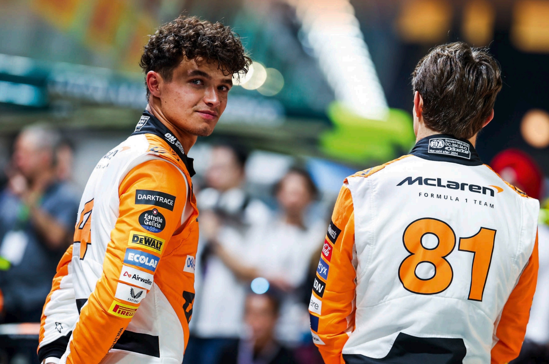 Lando Norris Oscar Piastri McLaren F1