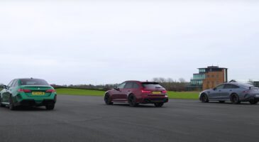 BMW M5 Audi RS6 Performance Mercedes-AMG GT vid&eacute;o drag race 2025