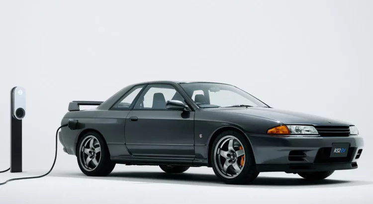 Une Nissan Skyline R32 GT-R tout-électrique au Salon de Tokyo